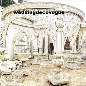 Escenario/Mandap para Grandes Eventos de Boda, Maquillaje Escénico Majestuoso para Bodas Maharaja, Decoración Espléndida para Walima Musulmana - Product Image 2