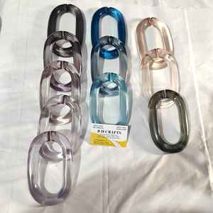 Chaîne murale décorative en résine, lien décoratif moderne en résine pour un intérieur élégant et la décoration du salon - Product Image 4