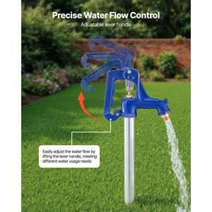Robinet extérieur antigel de 1,58 m, résistant au gel, pour jardin, raccord de tuyau NPT 3/4 po, connecteurs d'eau de jardin pour tuyau NH 3/4 po - Product Image 2