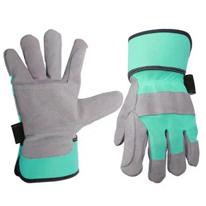 Paire de gants de travail confortables en cuir grainé de vachette, protection industrielle des mains et des bras, bracelet réglable, imperméables, certifiés CE - Product Image 6