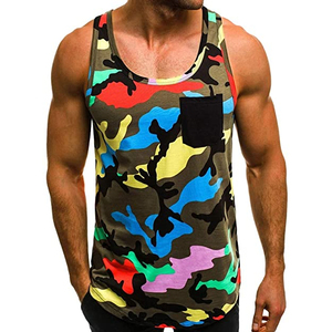 PASUXI Casual Quick Dry Moisture Wicking Fitness Stringer Tank Top Men's Private Lebel Gym Workout <b>Singlet</b> Breathable <b>Running</b> - Product Image 6