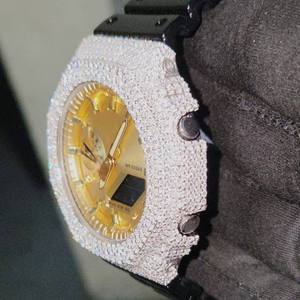 Royal Glacier GA2100 Custom Iced Out <b>Watch</b> Kit Full Metal Stainless Steel <b>Case</b> Luxury CasiOak Designer Upgrade gshock <b>watch</b> - Product Image 2