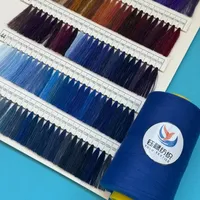 Hilo de Coser 100% Poliéster Hilado 40/2 42/2 para Overlock, Puntada de Cadena, Punto de Cruz, Bordado, Colores Personalizados, Suministro de Fábrica