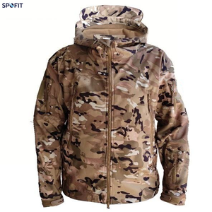 SPOFIT High Quality Men's Softshell Fleece Jacket Hooded Windproof <b>Winter</b> <b>Work</b> <b>wear</b> Coat Dark Gray - Product Image 5
