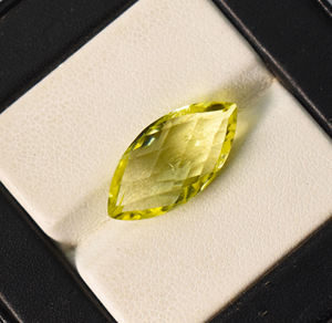 Pierre précieuse en quartz citron naturel, quartz citron jaune 20x10 mm, taille marquise, fabrication de bijoux, pierre précieuse en vrac de 6,95 carats pour bijoux - Product Image 2