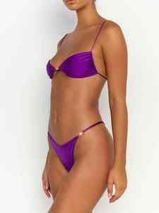 Conjunto de Bikini de Alta Calidad, Traje de Baño Sexy de Cobertura Mínima con Tirantes Ajustables para un Bronceado Perfecto - Product Image 6
