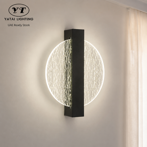Applique murale LED moderne en acrylique pour intérieur, CCT sélectionnable, structure métallique, pour chambre et salon, 3000K 4500K 6000K 6W - Product Image 1