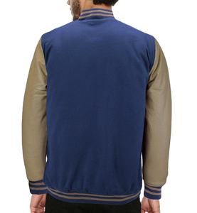 เสื้อแจ็คเก็ต Letterman Varsity สไตล์มหาวิทยาลัยสำหรับผู้ชายและผู้หญิง พิมพ์โลโก้ได้ตามต้องการ มีไซส์พลัส กันน้ำ ผลิตจากขนแกะ ปี 2026 - Product Image 3