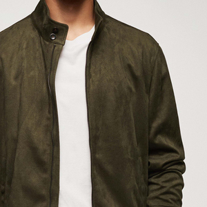 Veste bomber pour homme en satin de soie, couleur unie, élégante, pour le sport et la mode streetwear, vêtements d'extérieur - Product Image 5
