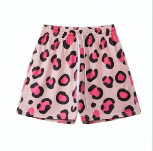 Leopard Print Men's Mesh Shorts Breathable Drawstring Casual Short <b>Pants</b> White Black Patterned Summer Wear - Product Image 5