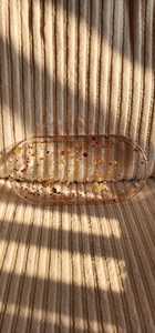 Plateau décoratif multifonctionnel de conception contemporaine en résine à motif marbré ovale pour mariage, emballage en une seule pièce - Product Image 2