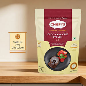 ผงเค้กช็อกโกแลตสำเร็จรูป ช็อกโกลาวา พรีมิกซ์ ไม่ผสมไข่ 1 กก. ยี่ห้อเชฟฟี่ ความบริสุทธิ์ 90% สำหรับทำเบเกอรี่ รสช็อกโกแลต - Product Image 2