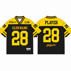 Football <b>Mesh</b> Jersey Oversized American fabric Sublimation printed Adult Wear <b>Mesh</b> Shirt V Neck Short Sleeve football jersey - Product Image 5