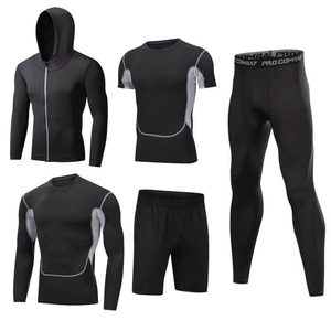 Conjuntos Deportivos de Compresión para Gimnasio, Venta al por Mayor, Conjunto de 5 Piezas de Compresión para Entrenamiento, Alta Calidad - Product Image 4