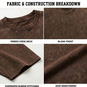 Camiseta Premium para Hombre con Efecto Desgastado Mineral Wash, Ajuste Holgado de Lujo, Hombros Caídos, Fabricante de Ropa de Algodón - Product Image 6
