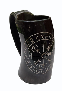 Tasse/Mug en corne de buffle polie, imperméable, forme naturelle, artisanat, décoration d'intérieur pour Noël, par FAIZA CRAFT - Product Image 5