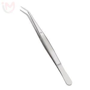 Pinzas de Acero Inoxidable con Punta Curva y Textura Suave para Extensión de Pestañas de Volumen, Marca Privada, Muestra Gratis para Pestañas Postizas - Product Image 5