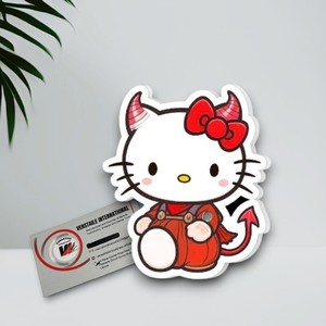 Extensions de cils magnétiques en acrylique Hello Kitty Demon, motifs papillon, diamant, carré, fleur, cœur, écologiques – Vente chaude - Product Image 2