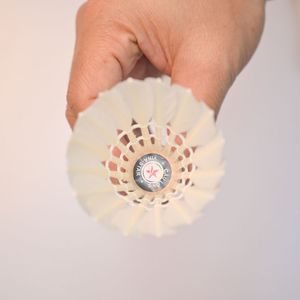 Wholesale 1 Dozen Class A <b>Badminton</b> Shuttlecocks Premium Goose Feather Indoor Match - Product Image 1