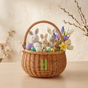 Cestas Tejidas Artesanales Imprescindibles con Asa, Tamaños Personalizables, Variedad de Colores para Decoraciones de Pascua y Decoración del Hogar OEM - Product Image 3