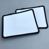 Patchs de sublimation en gros en polyester, à coudre, personnalisables, imprimés sur mesure, vierges pour presse à chaud, modèle haut de gamme
