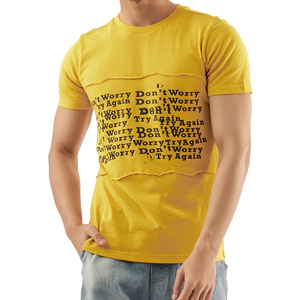 เสื้อยืดคอกลมคุณภาพสูง ขายดี พิมพ์ลายฟิตเนส โลโก้สั่งทำได้ ผ้าฝ้าย 100% ระบายอากาศได้ดี เนื้อผ้าหนา สำหรับผู้ชาย - Product Image 1