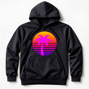 Sudadera con Capucha Unisex Oversize Estilo Urbano Morado y Azul con Apliques de Corazones, Tejido de Poliéster para Otoño - Product Image 4