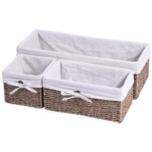 Set of 3 Seagrass Woven <b>Baskets</b> for Storing <b>Small</b> Items Handmade Storage <b>Basket</b> Wholesale eco-friendly Made in Vietnam - Product Image 1