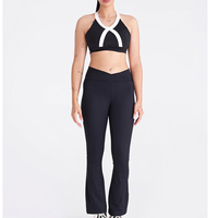 Ensemble de yoga léger pour femme, best-seller, vêtements de sport pour femme, ensemble de yoga en polyester, ensemble de yoga sans couture, haute extensibilité