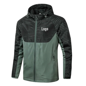 Windbreaker Men Casual Spring Autumn New Arrival Lightweight Jacket Contrast Color Zipper up Running Windbreaker Men's Jackets - Product Image 4