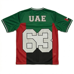 เสื้อฟุตบอล UAE แบบยูนิเซ็กซ์ คอวี แขนสั้น ระบายอากาศได้ดี ซับเหงื่อ ผลิตจากโพลีเอสเตอร์ 100% เหมาะสำหรับทุกฤดูกาล - Product Image 4