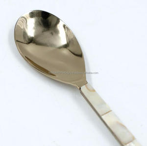 ชุดช้อนเสิร์ฟสแตนเลสและ MOP สง่างาม 2 ชิ้น - Product Image 3