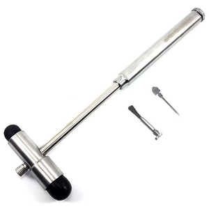 Martillo de Percusión Neurológico Premium Buck Hammer para Diagnóstico de Reflejos con Aguja y Cepillo Integrados, Acero Inoxidable, CE ISO - Product Image 3