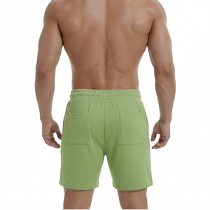 Manufacturer Men's Workout Shorts Ribbed Gym Sportswear Casual Running Shorts Pockets Contrast Drawstring Wholesale <b>Athletic</b> - Product Image 2