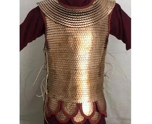 Armadura de Bronce Escamas de Lagarto Doble Pteruges Auténtica Hecha a Mano para Cosplay Histórico y Eventos de Halloween - Product Image 1