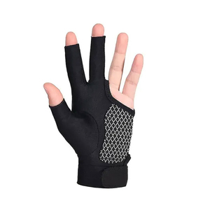 Ventes chaudes, fabricant OEM, gants de snooker unisexes, gants de billard de qualité supérieure, gants de snooker durables à trois doigts - Product Image 3