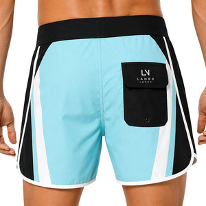 Custom Black Blue <b>Men</b> Surf Board Shorts Quick Dry Swim <b>Trunks</b> Sublimation Printed Beach Water Sports Shorts Factory OEM ODM - Product Image 4