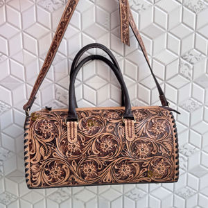 Bolsa de Viaje de Cuero Hecha a Mano con Diseño Exclusivo 2026, Multiusos, Unisex, Tamaño Grande - Product Image 1