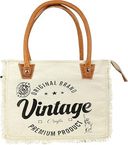 Bolso Hobo de estilo vintage para mujer, bolso de lona con asa de algodón, patrón de letras, bolso de compras o regalo para niñas - Product Image 4