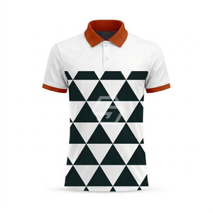 เสื้อโปโลพิมพ์ลายแบบ Sublimation ทั้งตัว 100% โพลีเอสเตอร์ โลโก้สั่งทำได้ เสื้อโปโลพิมพ์ลาย Sublimation สำหรับผู้ชาย เสื้อยืดโปโลสำหรับตีกอล์ฟ - Product Image 5