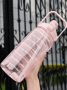 Botella de agua de 2000 ml con rastreador de consumo, recordatorio de hidratación motivacional con diseño a prueba de fugas - Product Image 1