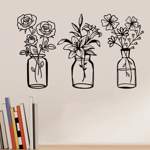 CIFbuy Sculpture de tulipe en fer élégante et minimaliste, décoration moderne et abstraite pour la maison et le bureau, pour le service de retrait Temu sur TikTok - Product Image 1