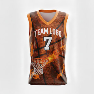 Ensemble de maillots de basket-ball personnalisés en gros, respirant, réversible, pour enfants et hommes, avec sublimation, débardeurs, gilets et kits de chemises - Product Image 1