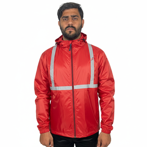 Veste coupe-vent respirante de haute qualité pour homme, avec logo personnalisé, légère, imperméable, pour le sport et les activités de plein air. - Product Image 1