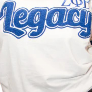 T-shirt Zeta Phi Beta en chenille pour femme, avec lettres grecques brodées, tee-shirt Ringer de qualité supérieure, tenue décontractée et élégante - Product Image 6