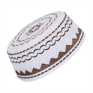 Chapeaux de prière musulmans ethniques pour hommes, prix de gros, casquette de haute qualité en tissu respirant, couleurs et tailles personnalisables, toutes saisons, OEM/ODM - Product Image 5
