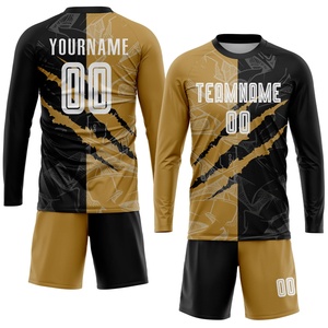 Camiseta de Fútbol Personalizada de Alta Calidad con Logotipo Bordado, Cuello Redondo, Diseño de Parches - Product Image 4