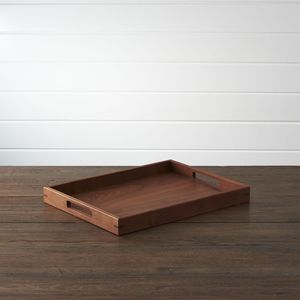 Plateau de service à café multifonctionnel en bois naturel, motif Art Déco, pour mariage - Product Image 3