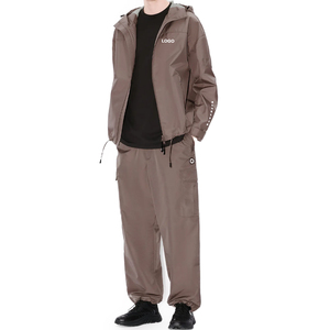 Chaqueta Cortavientos Personalizada de Algodón Técnico de Primera Calidad para Hombre, Chaqueta Informal Ligera con Capucha, Cortavientos, para Exteriores - Product Image 4