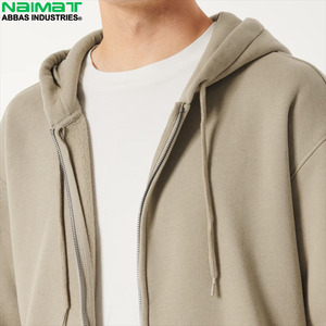 Chaqueta con capucha y cremallera completa, diseño sencillo y liso, para hombre, sin marca, de forro polar, uniforme, informal, para uso diario. - Product Image 6
